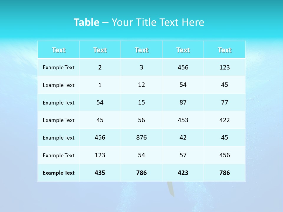Tropical Salt Freedom PowerPoint Template