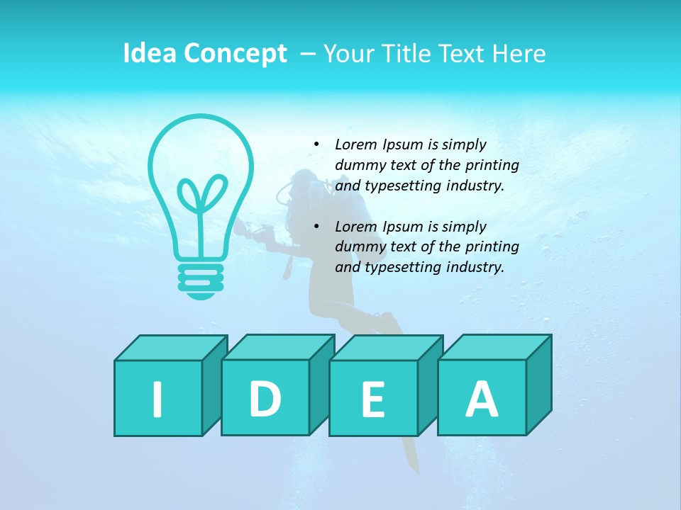 Tropical Salt Freedom PowerPoint Template