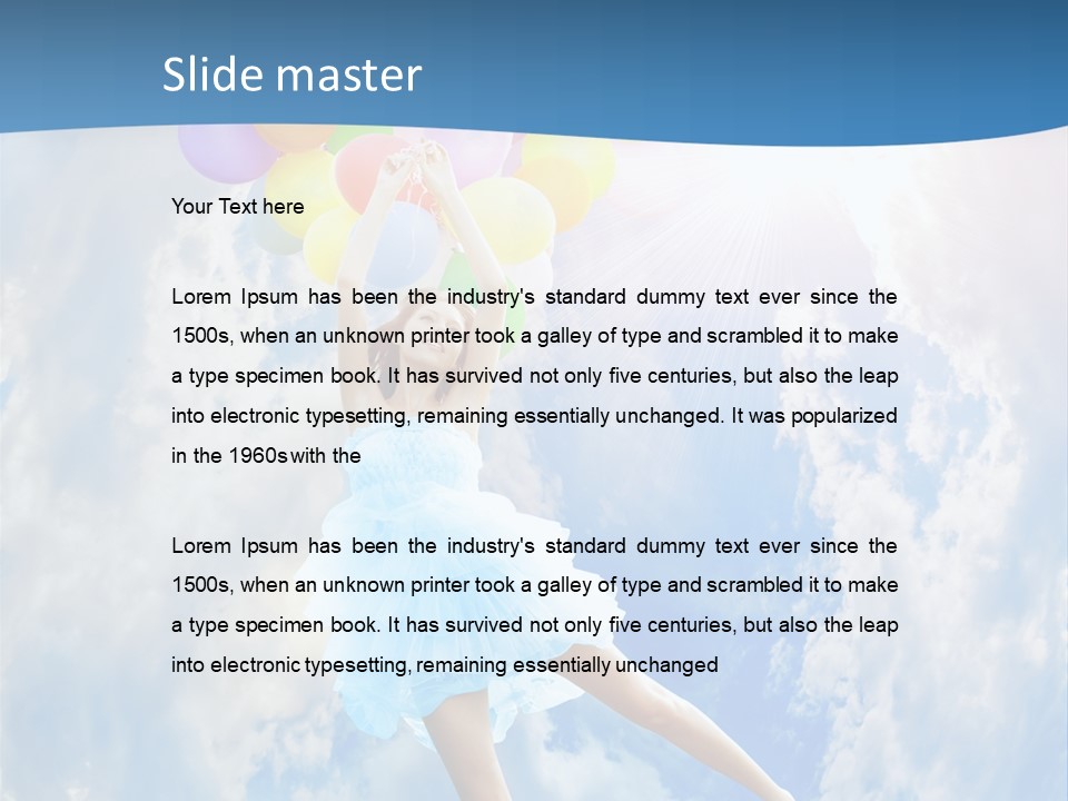 Smile Spring Sky PowerPoint Template