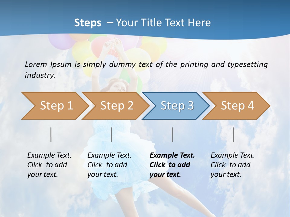 Smile Spring Sky PowerPoint Template