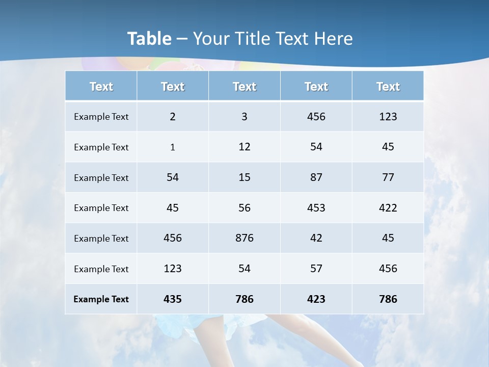 Smile Spring Sky PowerPoint Template