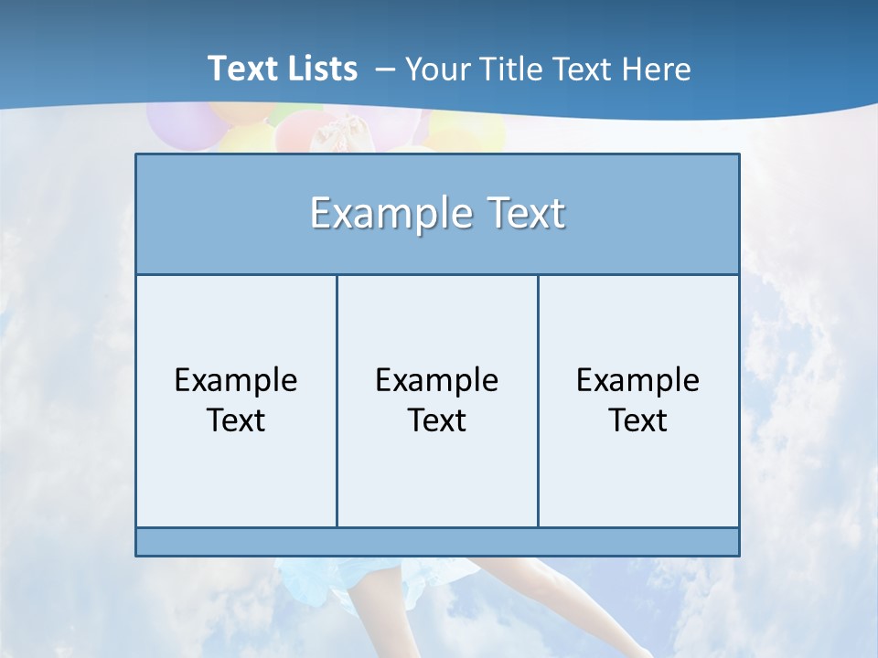 Smile Spring Sky PowerPoint Template