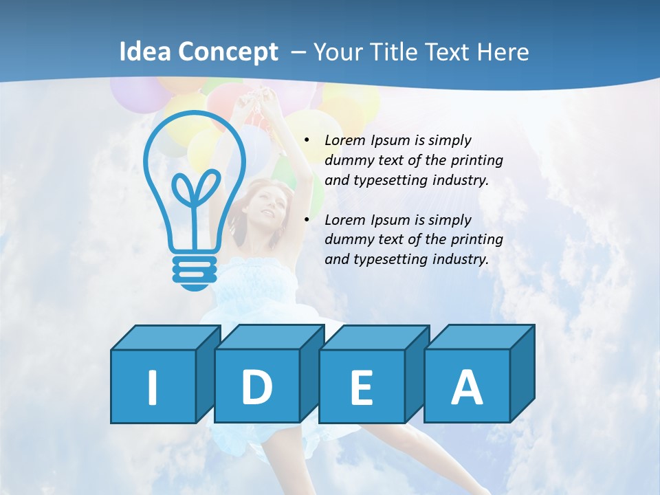 Smile Spring Sky PowerPoint Template