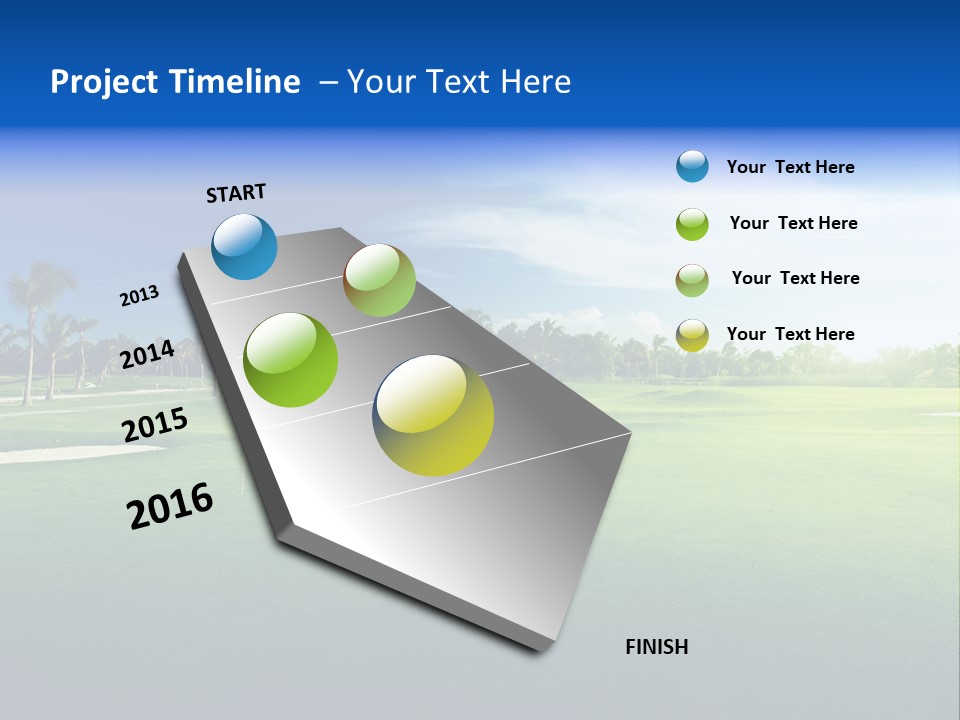 Hill Summer Day PowerPoint Template