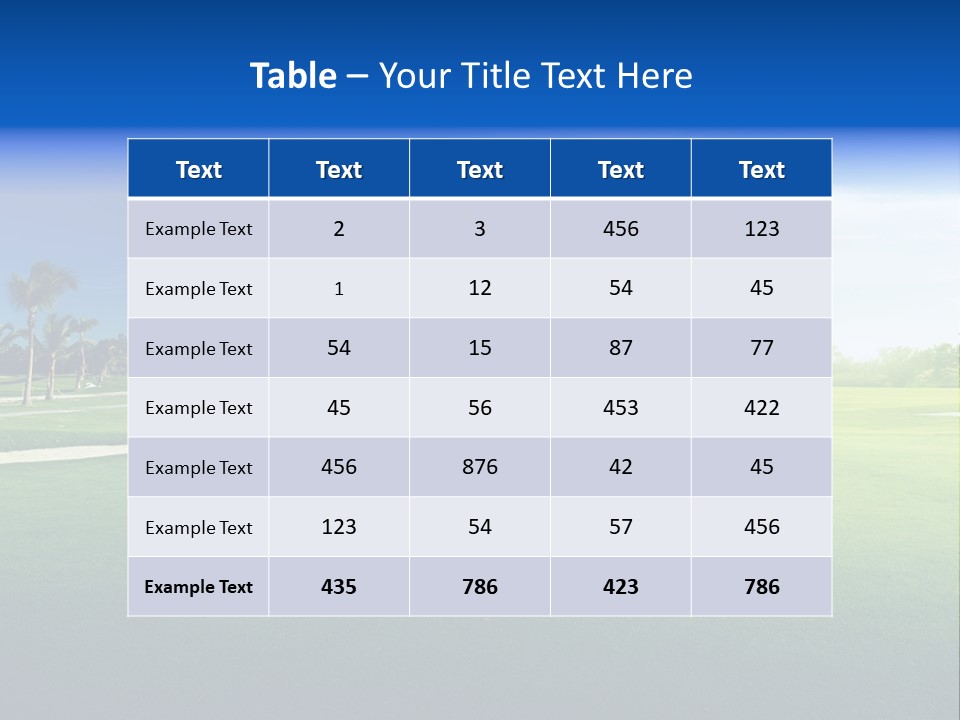 Hill Summer Day PowerPoint Template