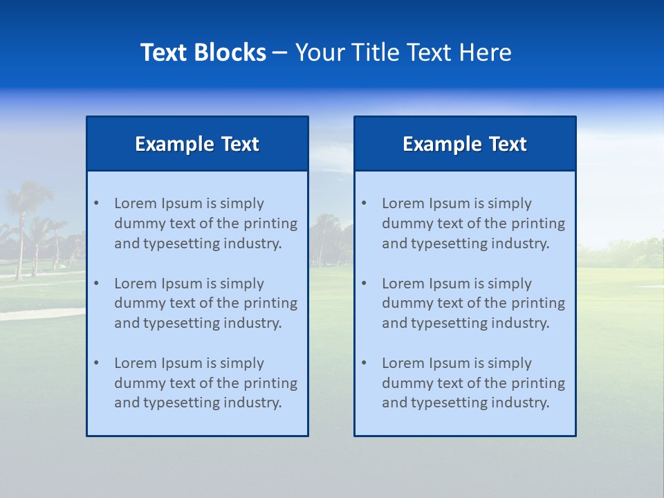 Hill Summer Day PowerPoint Template