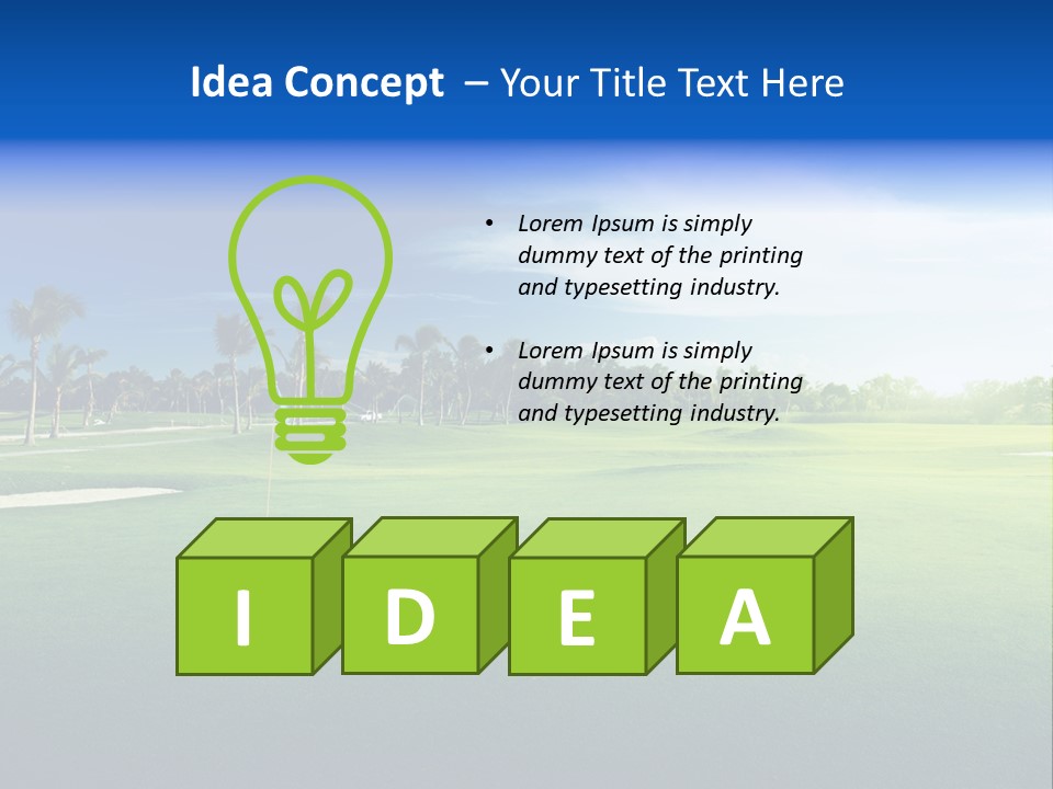 Hill Summer Day PowerPoint Template