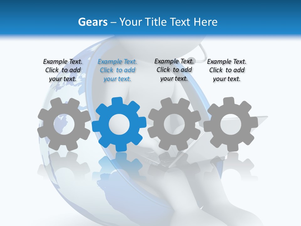 Image World Grey PowerPoint Template