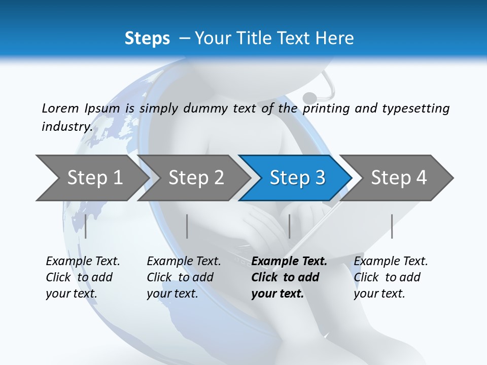 Image World Grey PowerPoint Template