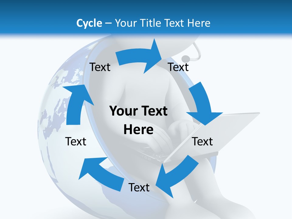 Image World Grey PowerPoint Template