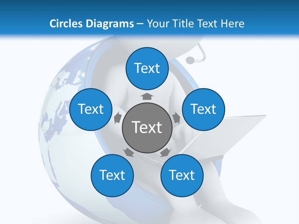 Image World Grey PowerPoint Template