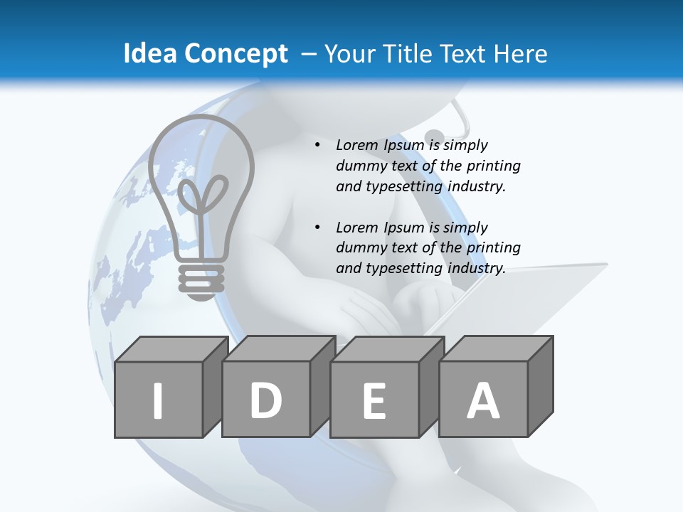 Image World Grey PowerPoint Template