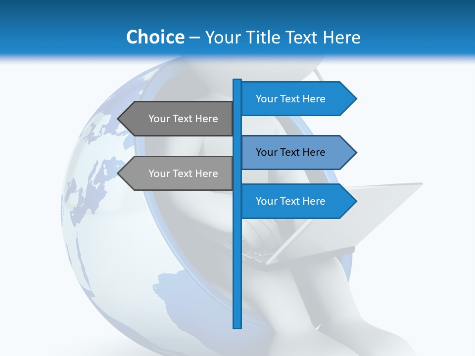 Image World Grey PowerPoint Template