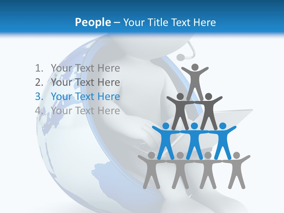 Image World Grey PowerPoint Template