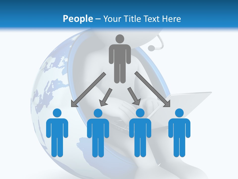 Image World Grey PowerPoint Template