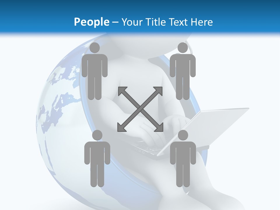 Image World Grey PowerPoint Template