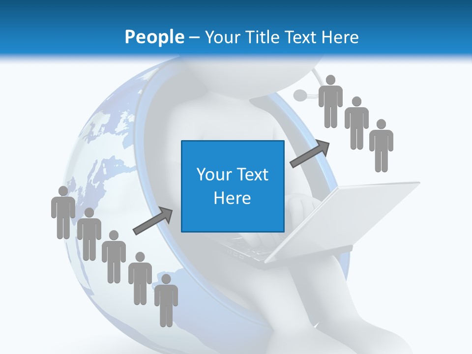 Image World Grey PowerPoint Template