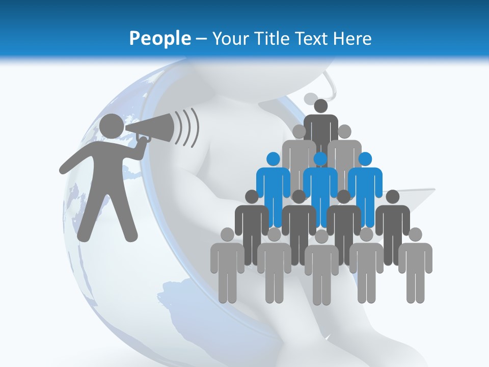 Image World Grey PowerPoint Template