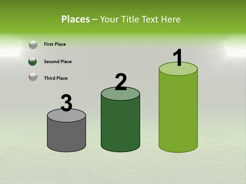 Field Soccer Stadium Background PowerPoint Template
