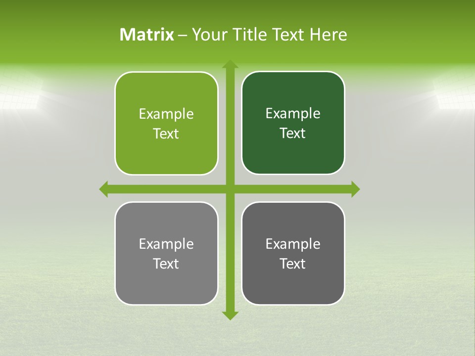 Field Soccer Stadium Background PowerPoint Template
