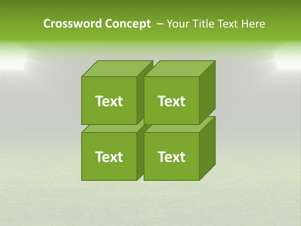 Field Soccer Stadium Background PowerPoint Template