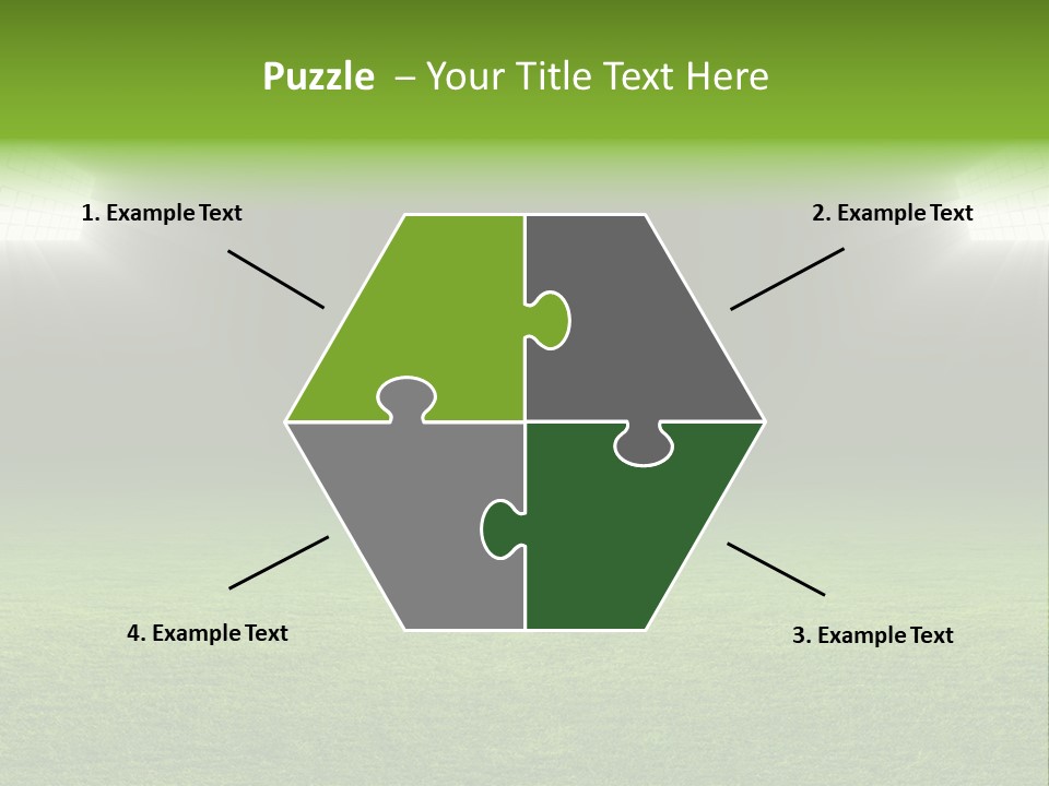 Field Soccer Stadium Background PowerPoint Template