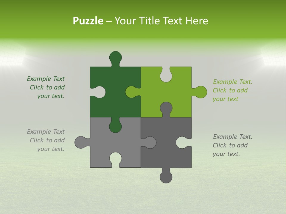 Field Soccer Stadium Background PowerPoint Template