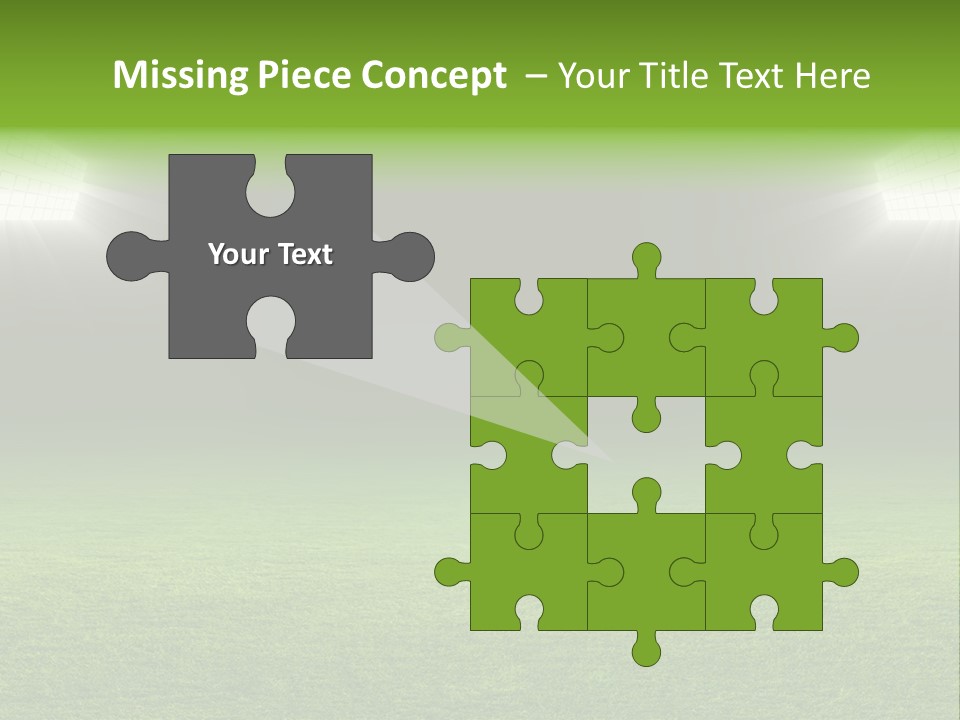 Field Soccer Stadium Background PowerPoint Template