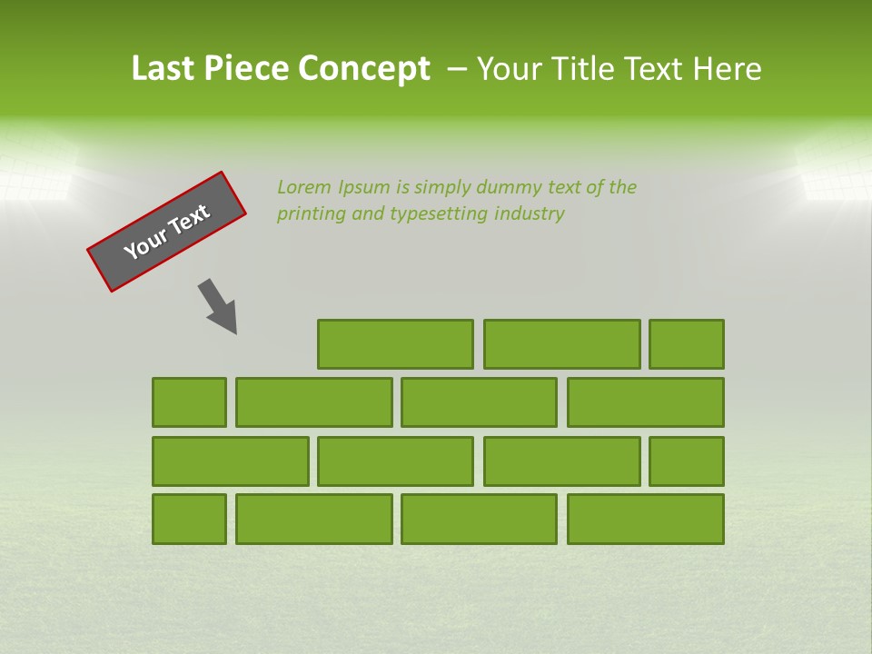 Field Soccer Stadium Background PowerPoint Template