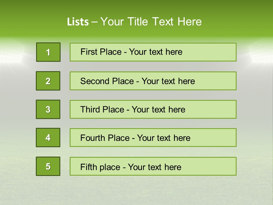 Field Soccer Stadium Background PowerPoint Template