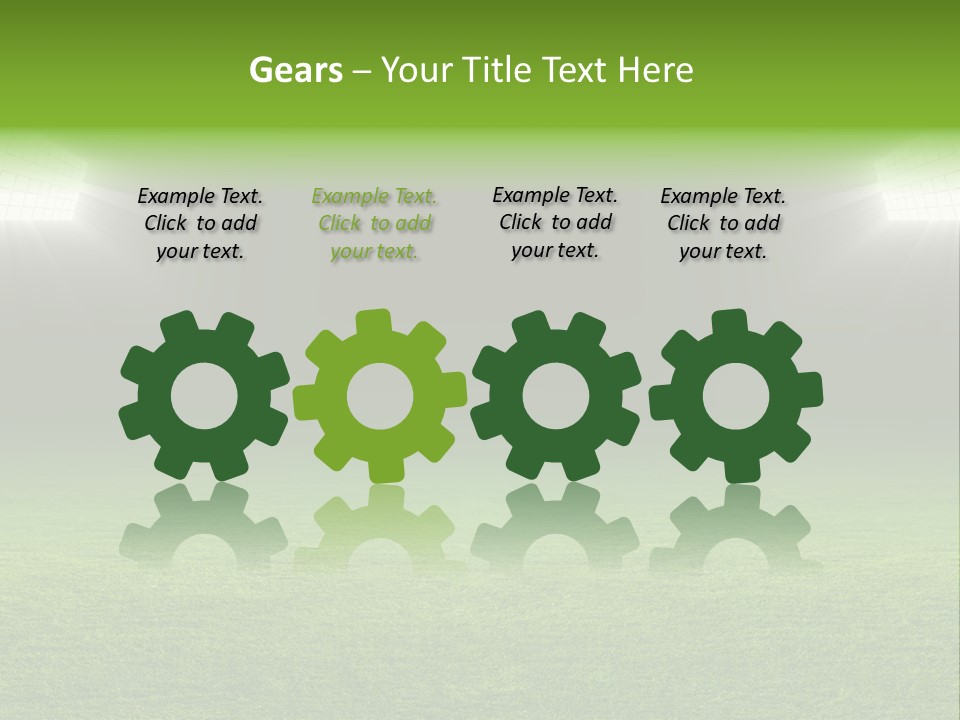 Field Soccer Stadium Background PowerPoint Template