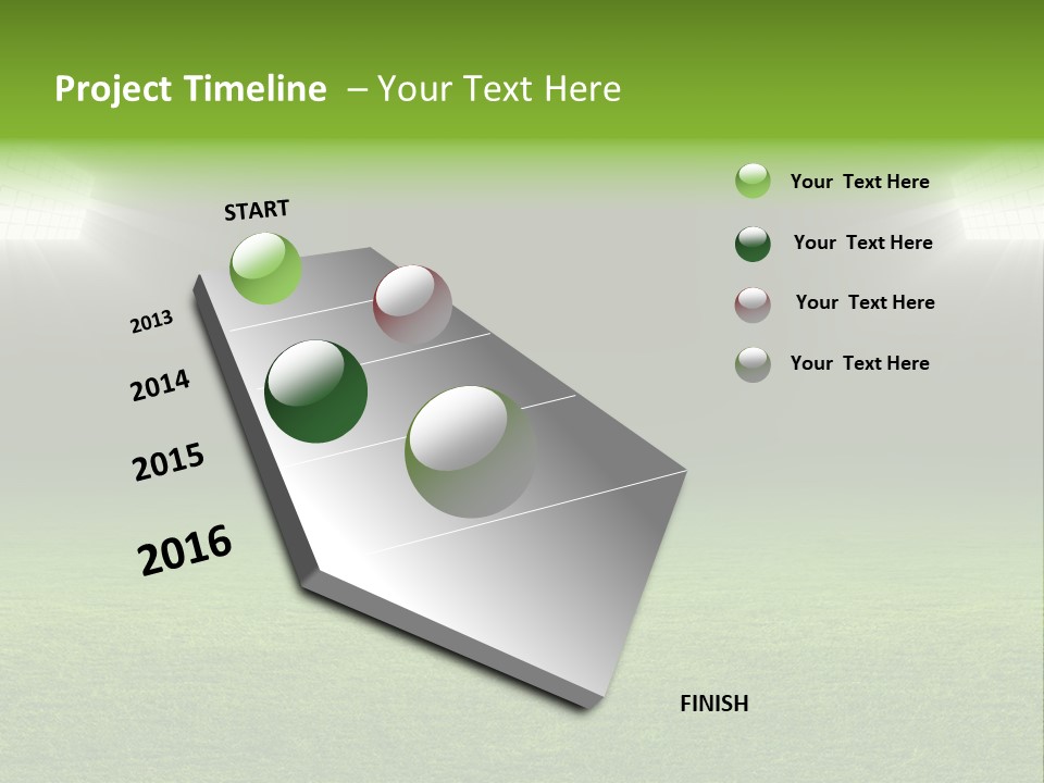 Field Soccer Stadium Background PowerPoint Template