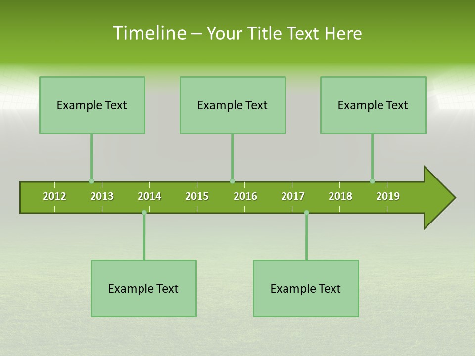 Field Soccer Stadium Background PowerPoint Template
