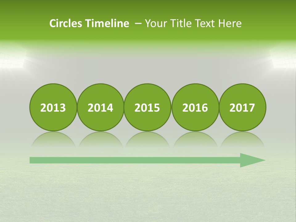 Field Soccer Stadium Background PowerPoint Template