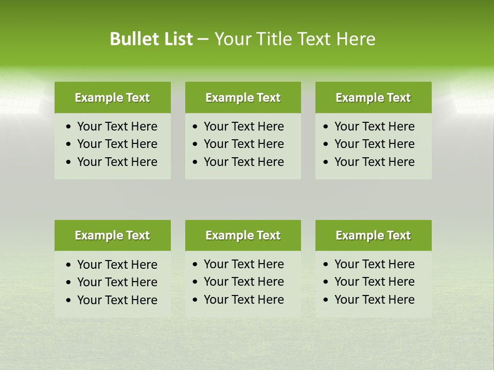 Field Soccer Stadium Background PowerPoint Template