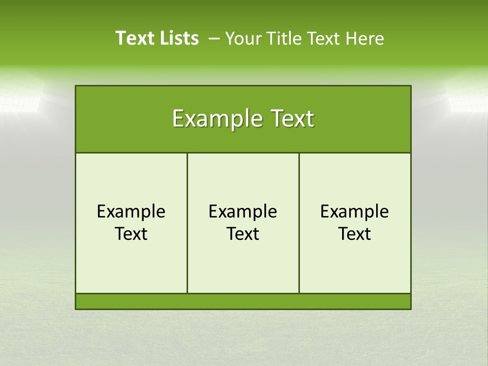 Field Soccer Stadium Background PowerPoint Template