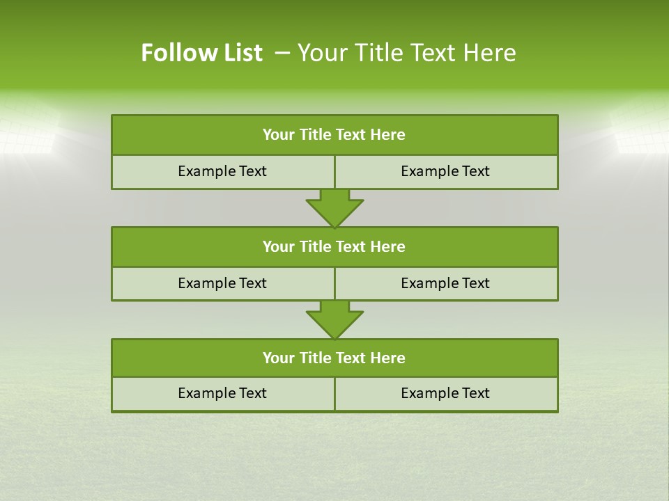 Field Soccer Stadium Background PowerPoint Template