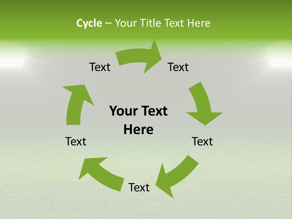 Field Soccer Stadium Background PowerPoint Template