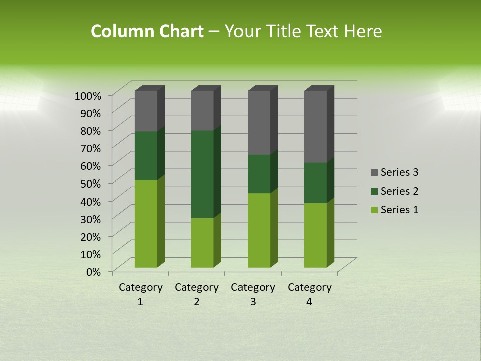 Field Soccer Stadium Background PowerPoint Template