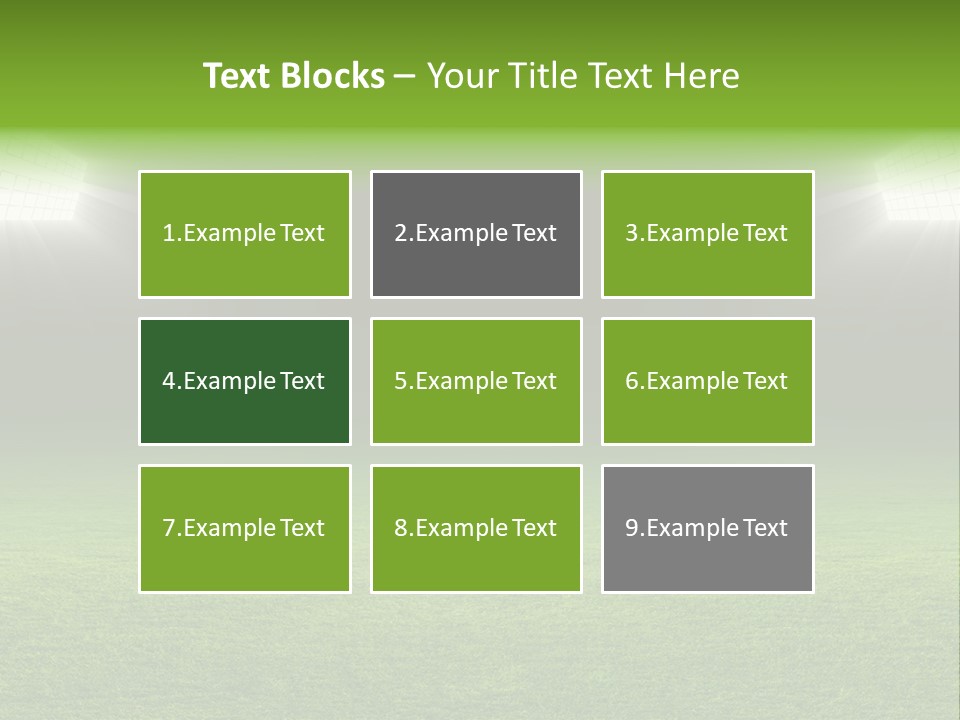 Field Soccer Stadium Background PowerPoint Template