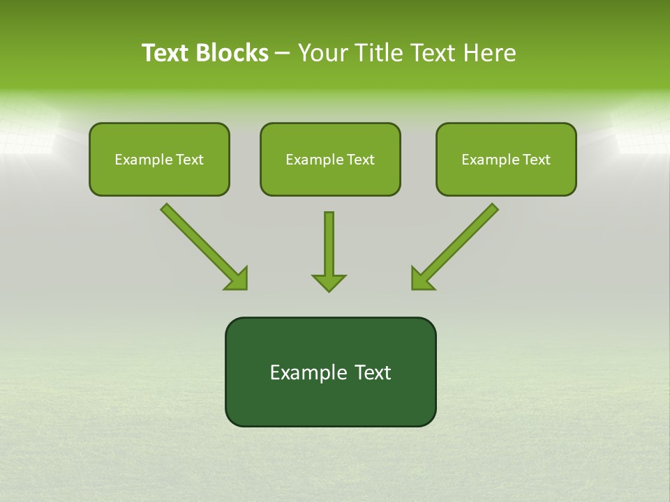 Field Soccer Stadium Background PowerPoint Template