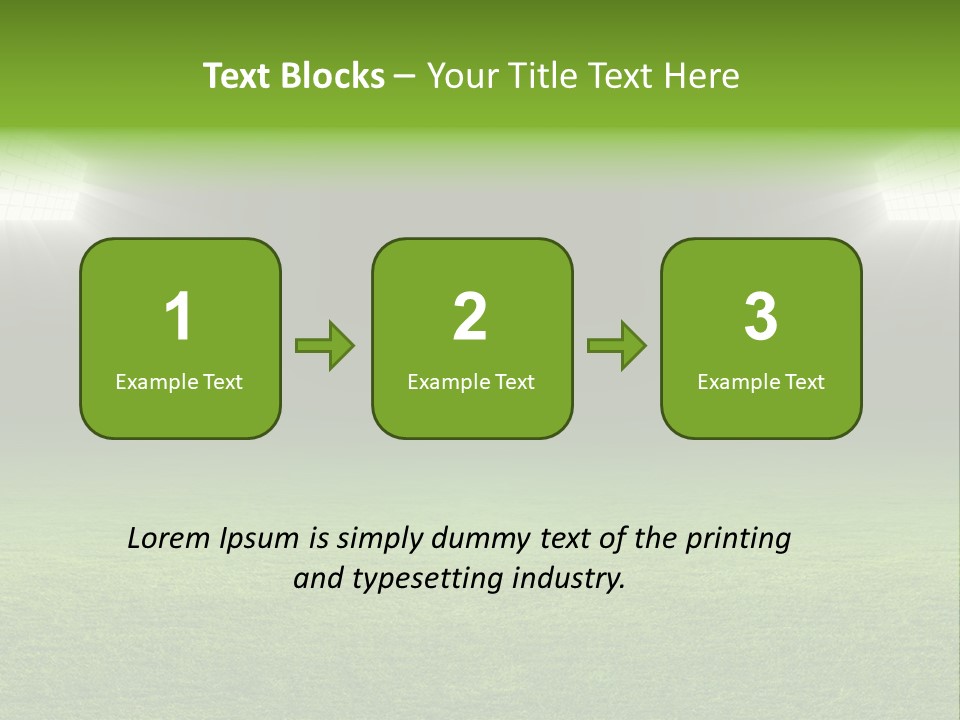 Field Soccer Stadium Background PowerPoint Template