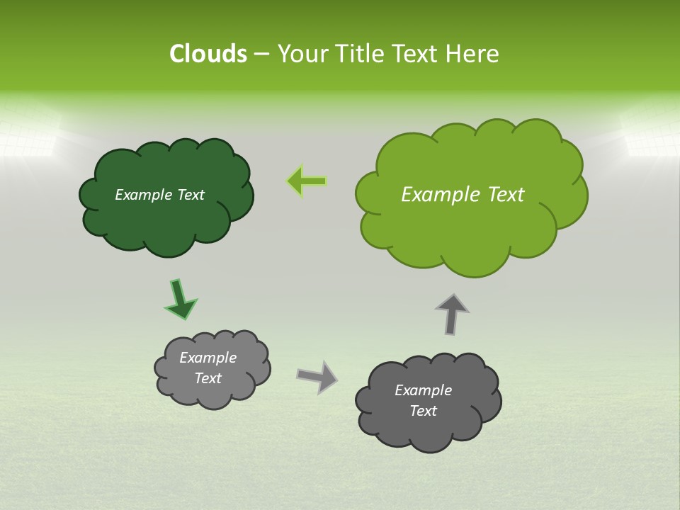 Field Soccer Stadium Background PowerPoint Template