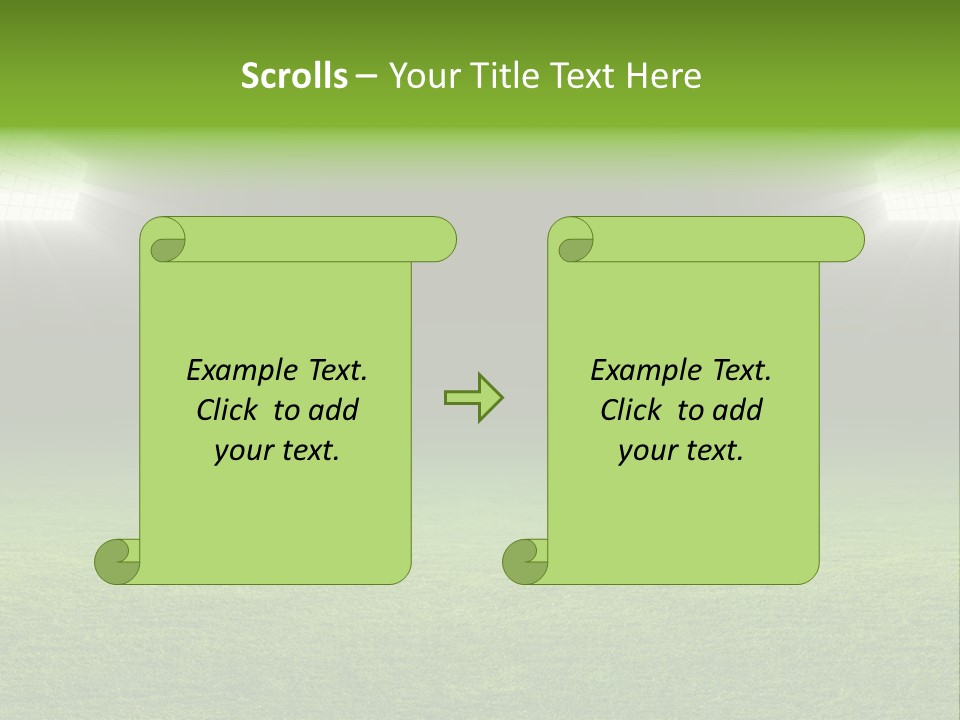 Field Soccer Stadium Background PowerPoint Template
