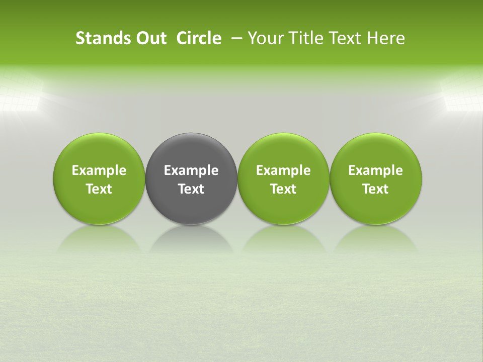 Field Soccer Stadium Background PowerPoint Template