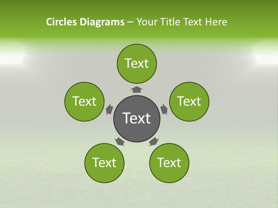 Field Soccer Stadium Background PowerPoint Template
