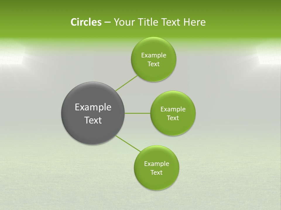 Field Soccer Stadium Background PowerPoint Template