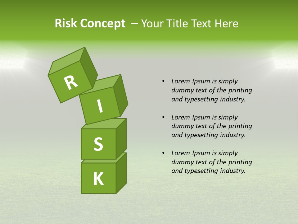 Field Soccer Stadium Background PowerPoint Template