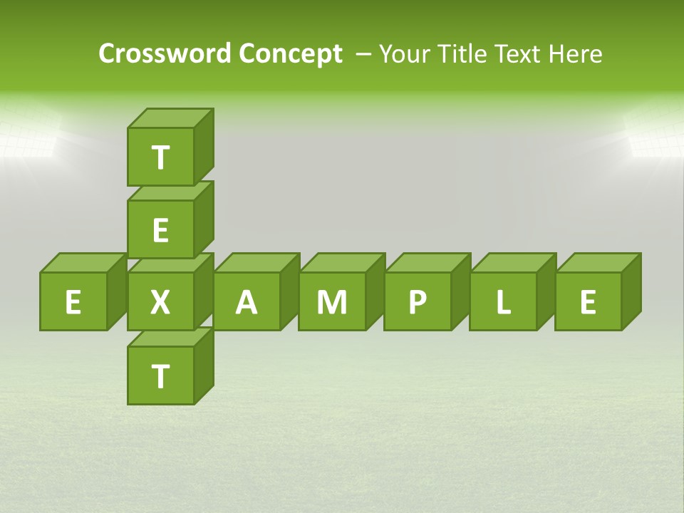 Field Soccer Stadium Background PowerPoint Template