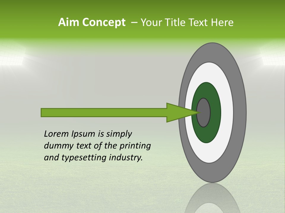 Field Soccer Stadium Background PowerPoint Template